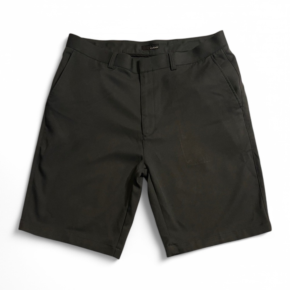 Oobē Men’s 36W/9” Grey Flat Front Dressy Tailored Shorts Size 36 Waist